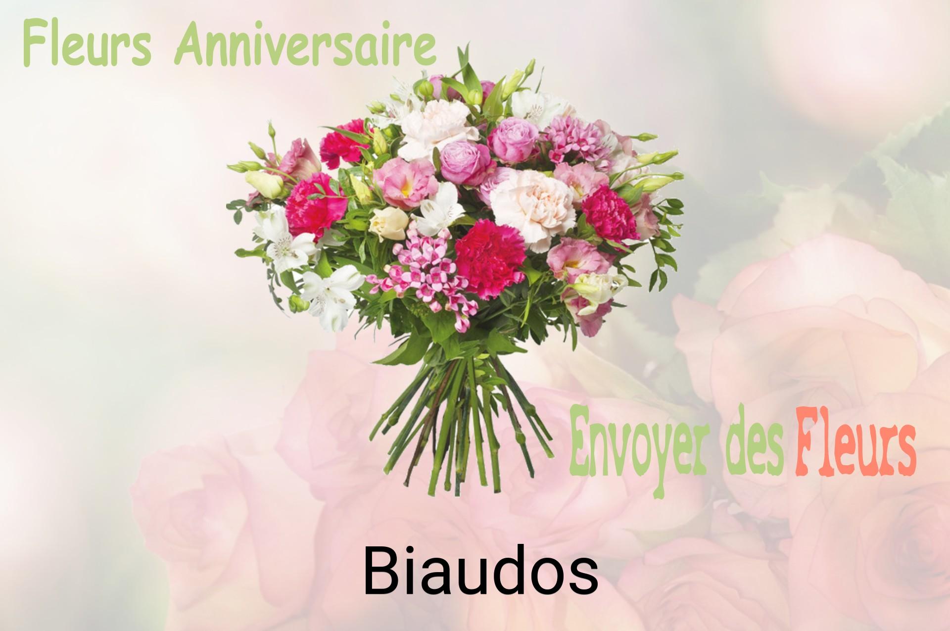 Bouquet de fleurs d’anniversaire livré à Biaudos